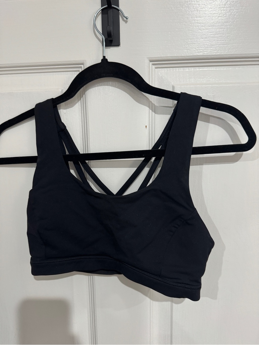 lululemon athletica Black Strappy Back Sports Bra